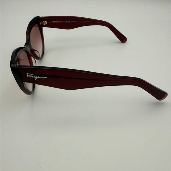 Salvatore Ferragamo Cat Eye Wine Frame SF930S Sunglasses $275 MSRP - Picture 2 of 7